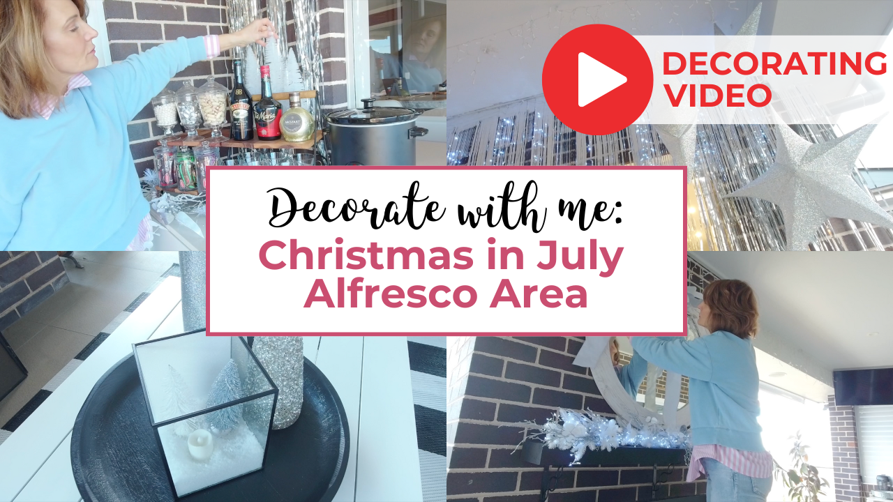 Watch How Deb Decorates Her Alfresco Area for Christmas in July