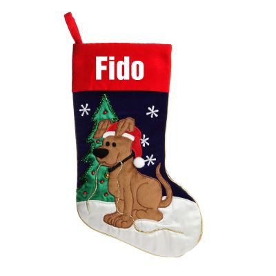 Personalised Dog Christmas Stocking