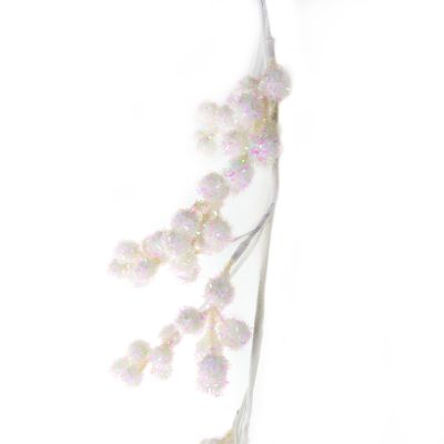 White Glitter Berry Christmas Garland - 162cm