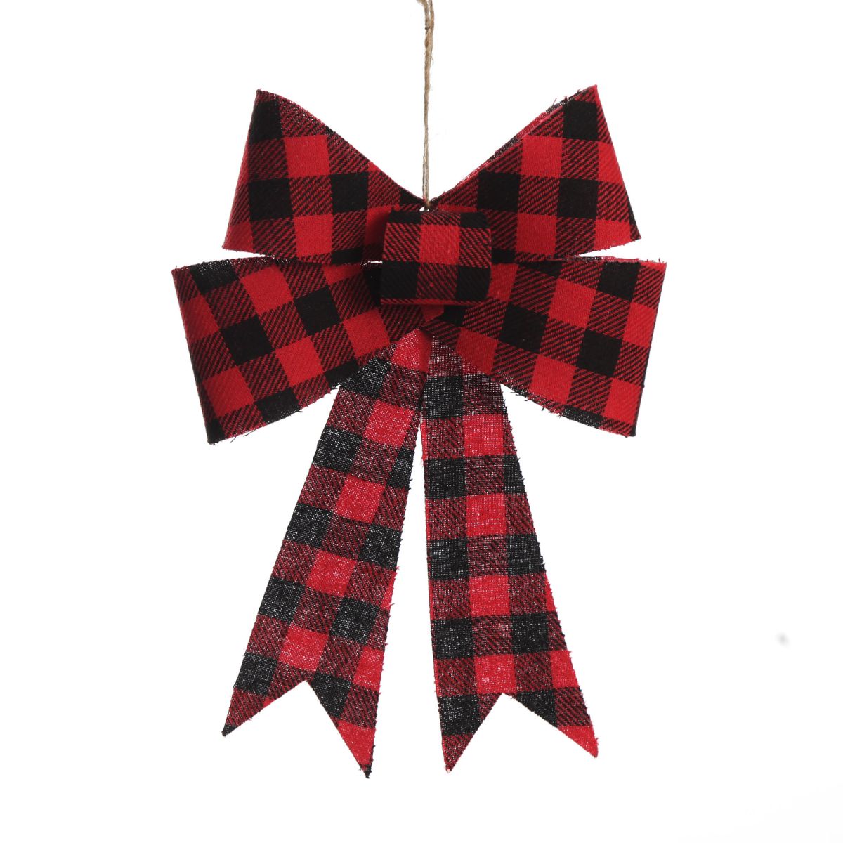 Black and Red Gingham Check Bow | The Christmas Cart | Buy Online Australia